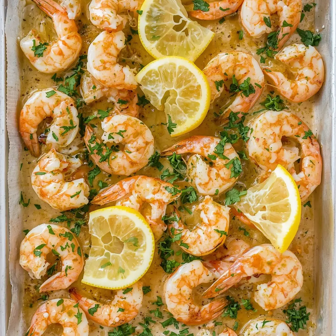 Lemon dill grilled shrimp served alongside fluffy quinoa on a plate.