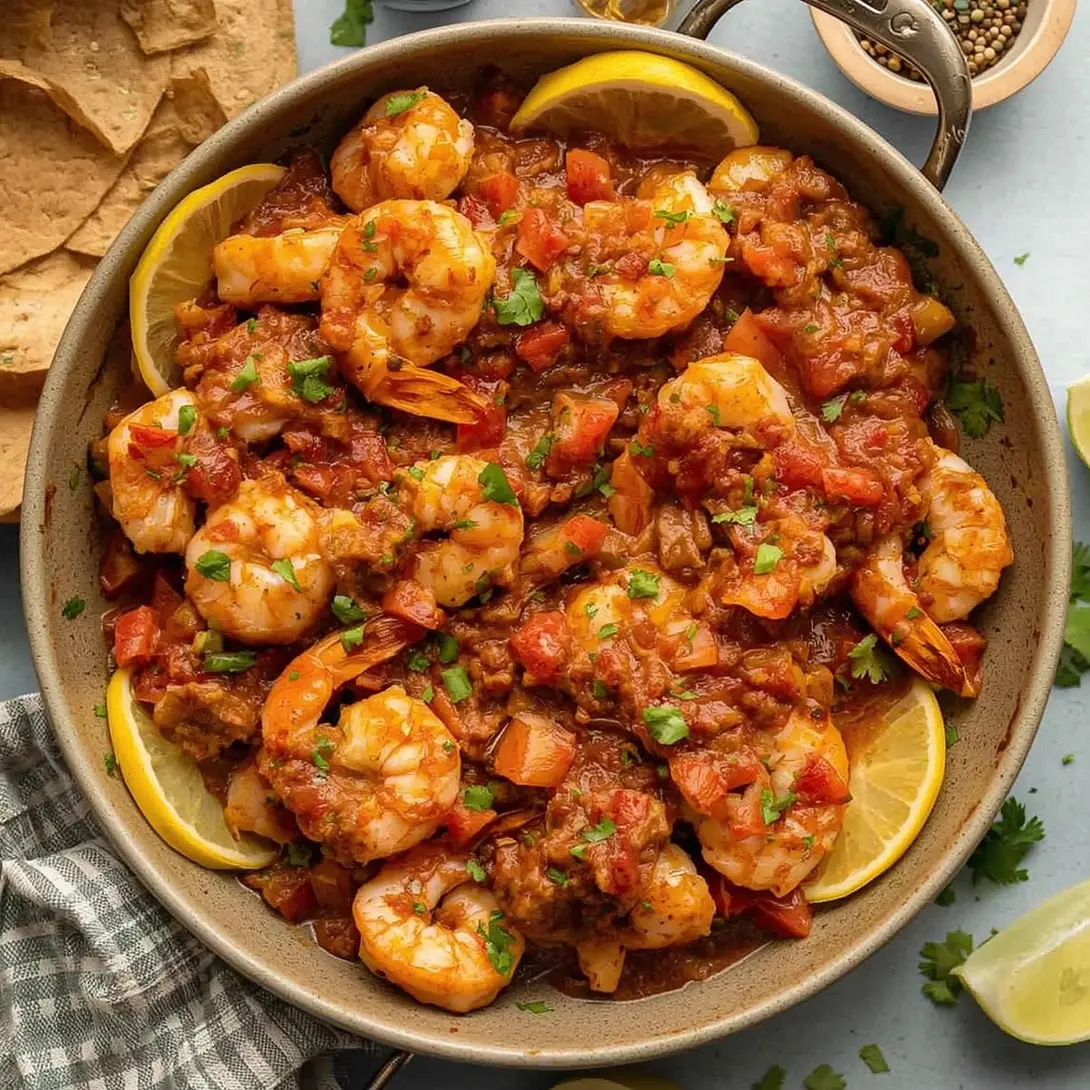 Individual serving cups filled with shrimp and avocado salsa