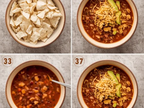 A steaming bowl of slow cooker chicken and black bean soup garnished with cilantro and lime wedges on a wooden table.