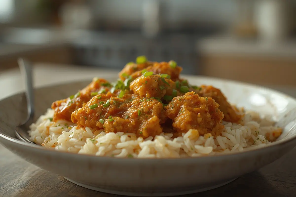 Smothered Chicken and Rice
