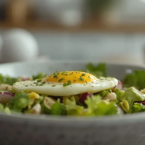 Workout Egg Avocado Salad