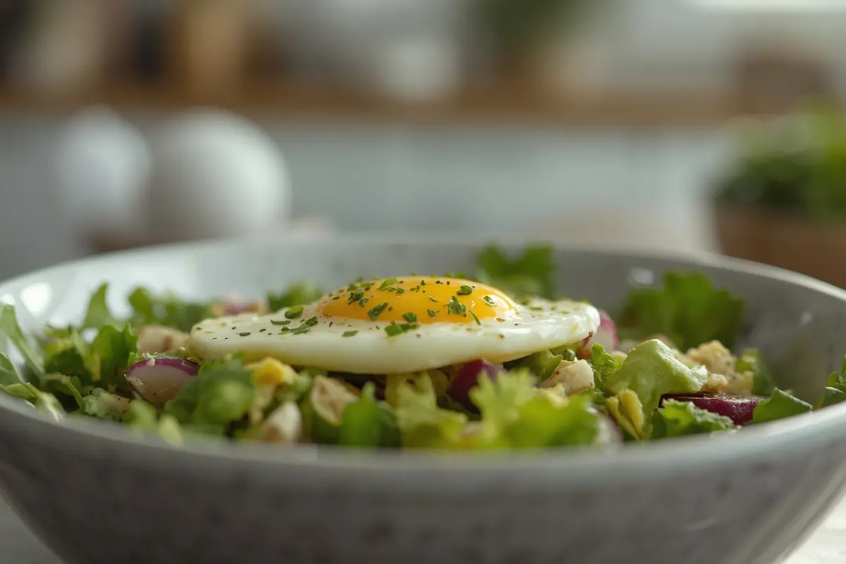 Workout Egg Avocado Salad