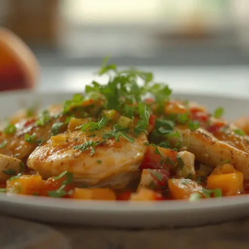 Jalapeno Peach Chicken