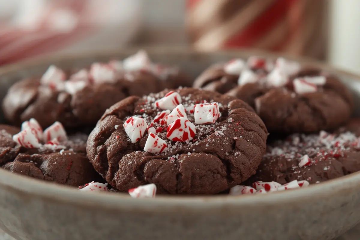 Double Chocolate Peppermint Cookies