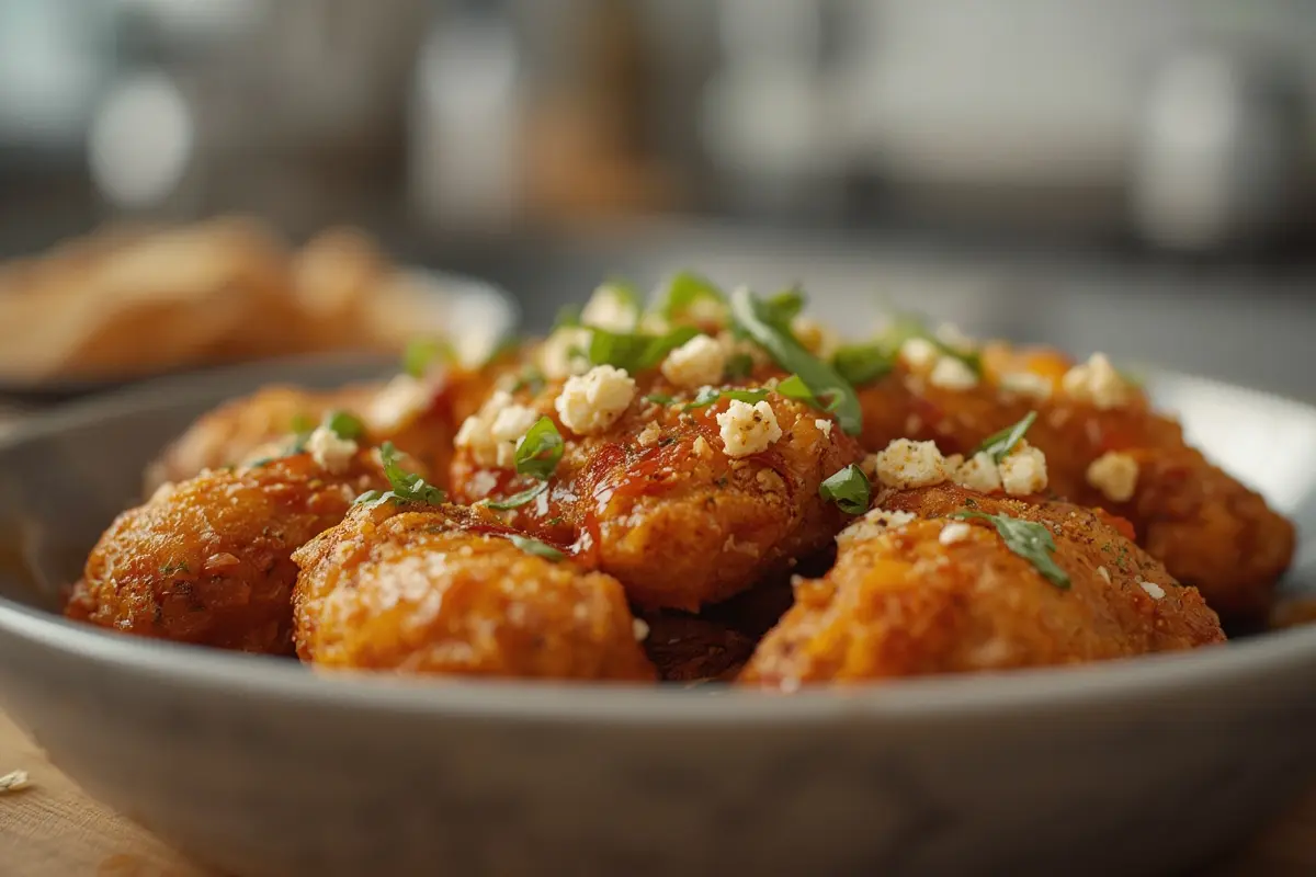 Crispy Hot Honey Feta Chicken