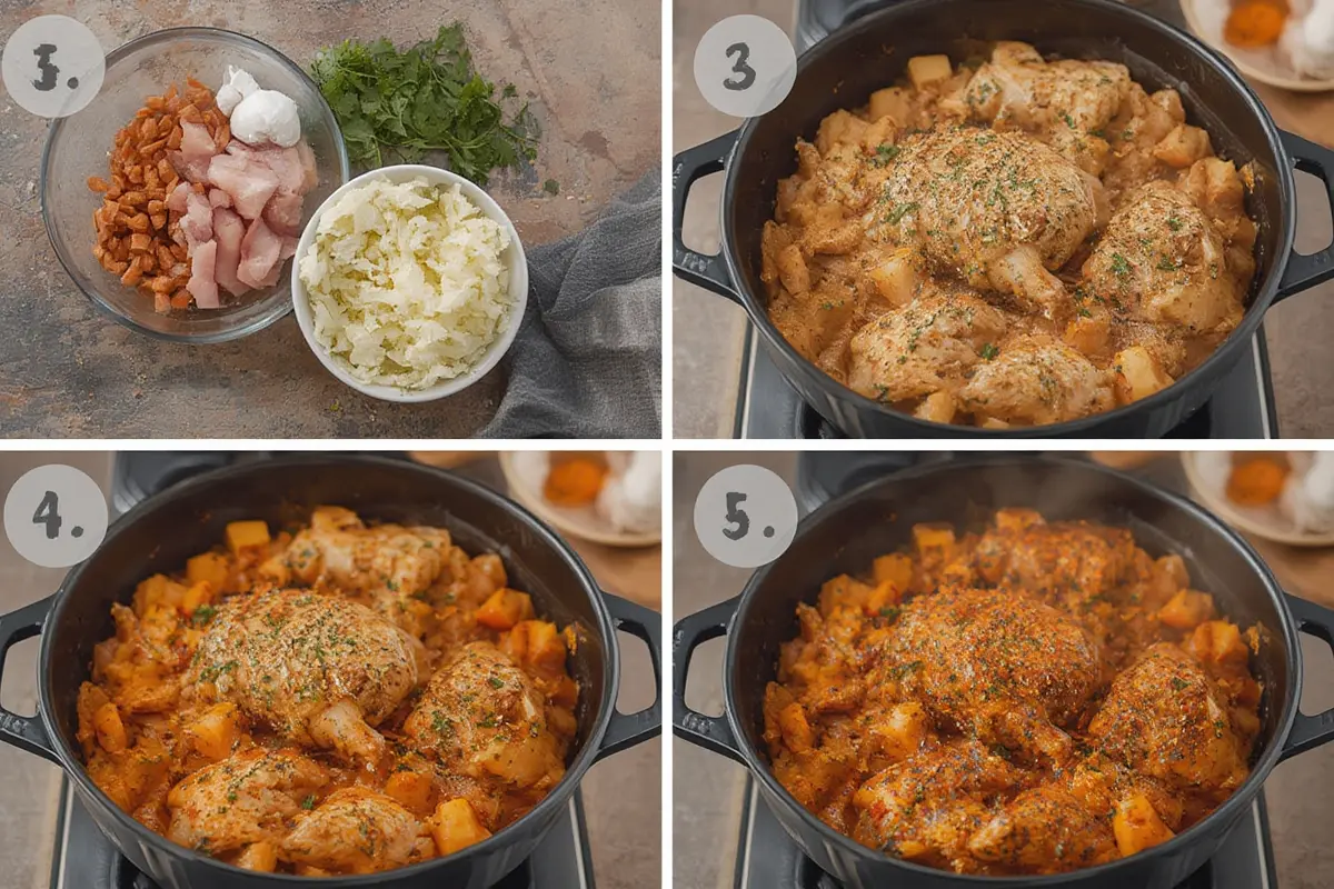 Finished chicken tzatziki casserole