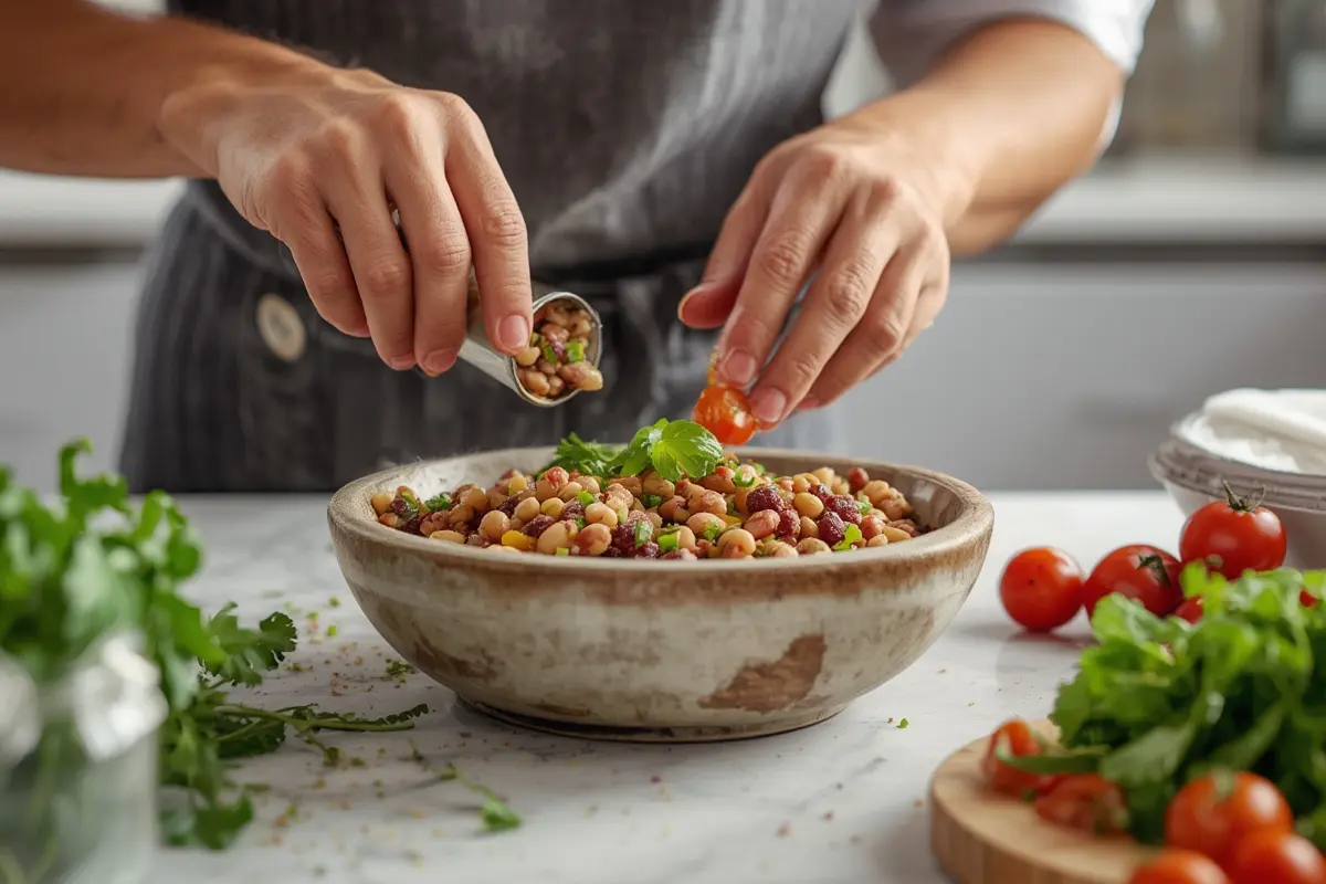 Italian Grinder Bean Salad Serving