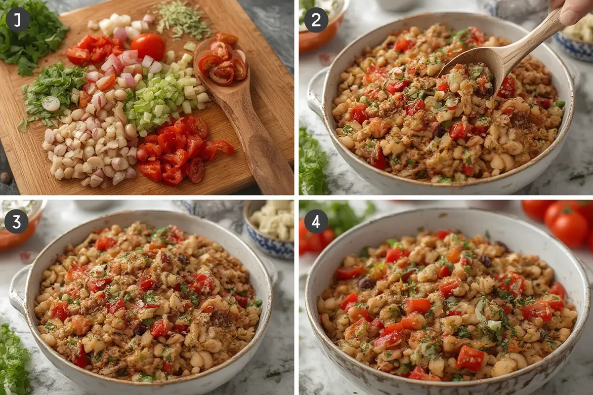 Italian Grinder Bean Salad Ingredients