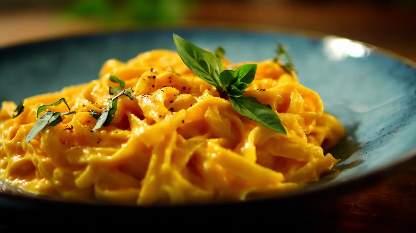 A rich butternut squash pasta sauce, perfect for fall dishes.