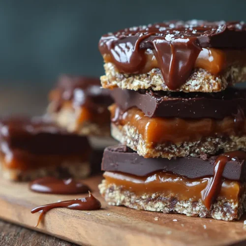 A tray of freshly baked Knock You Bars, golden brown and chewy.
