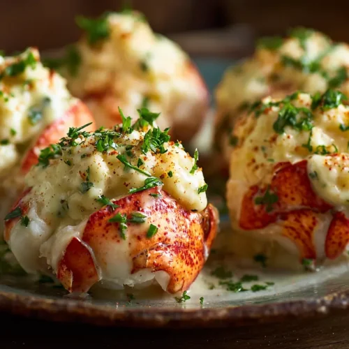 A close-up of delicious Lobster & Crab Butter Bombs.