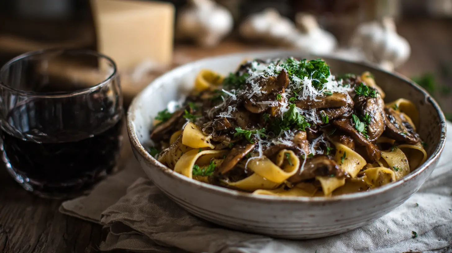 A rich and savory mushroom ragu, perfect for pasta dishes.