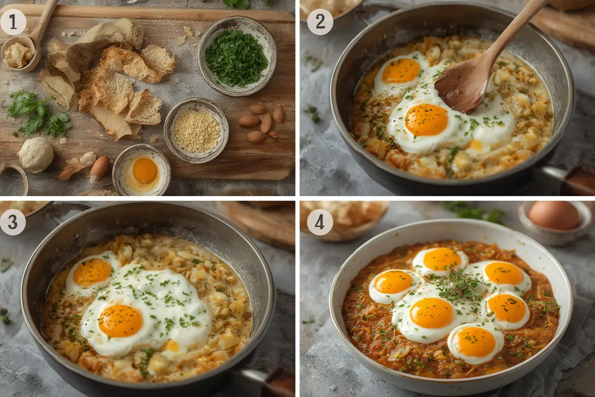 Turkish eggs with creamy yogurt