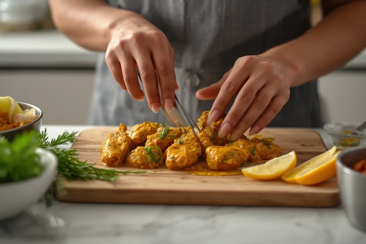 Jamaican Curry Chicken Serving