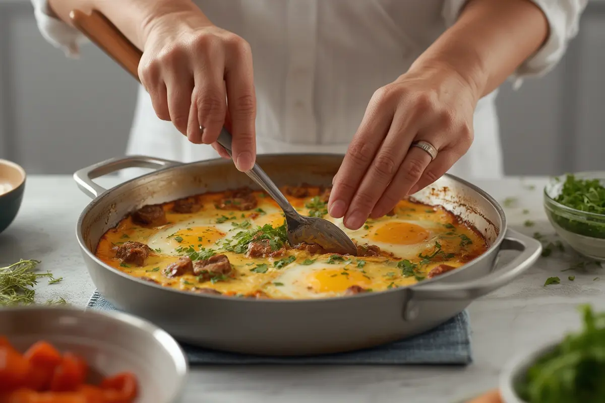 Perfectly cooked casserole