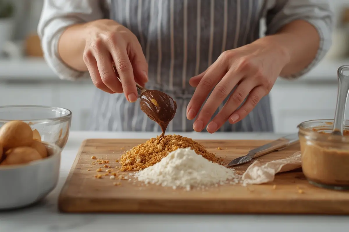 Chocolate peanut butter with incorrect texture