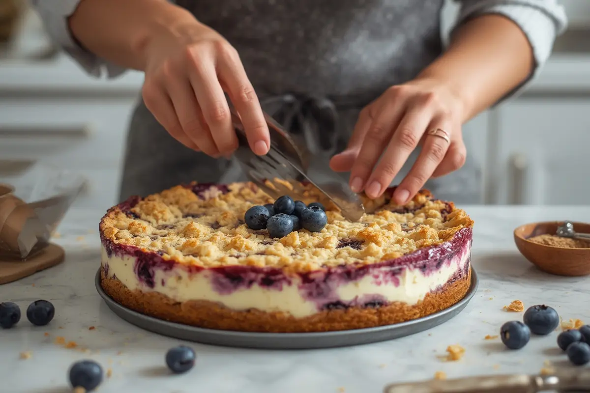 Blueberry Crumble Cheesecake Problems