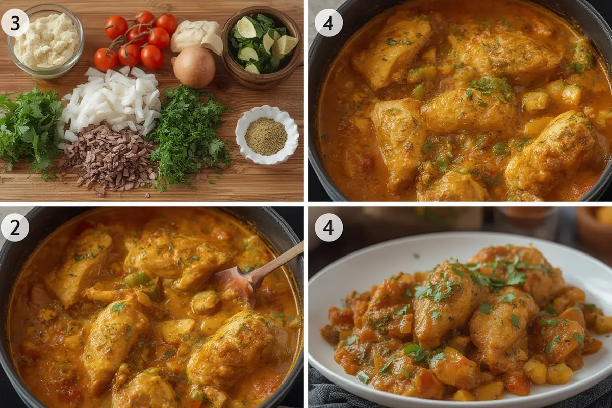 Jamaican Curry Chicken Preparation
