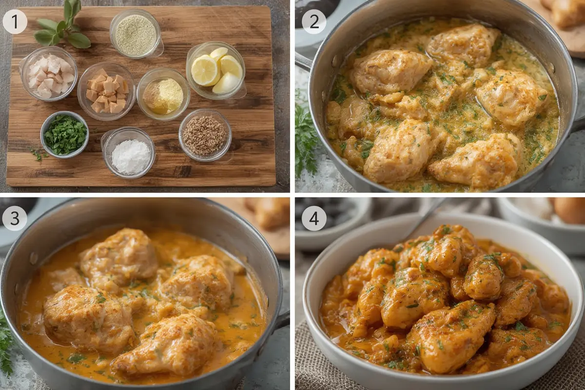 Dairy free butter chicken preparation