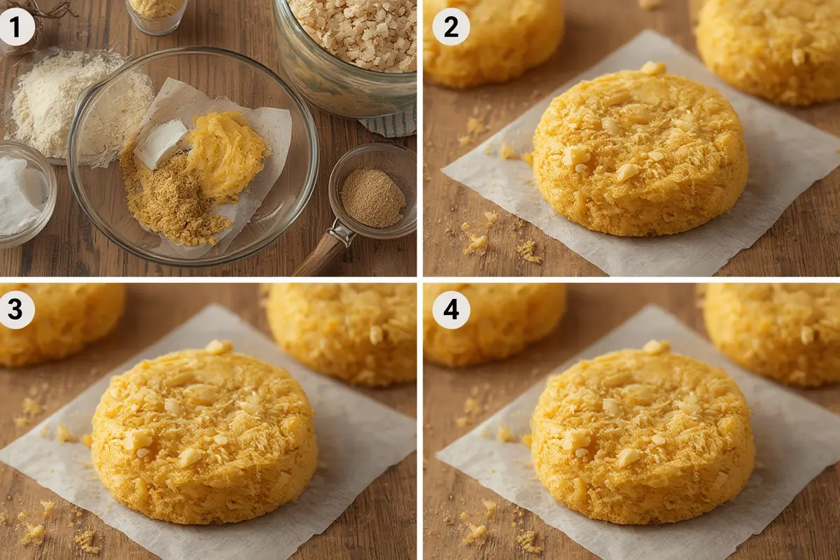 Cornbread Cookie Dough Preparation