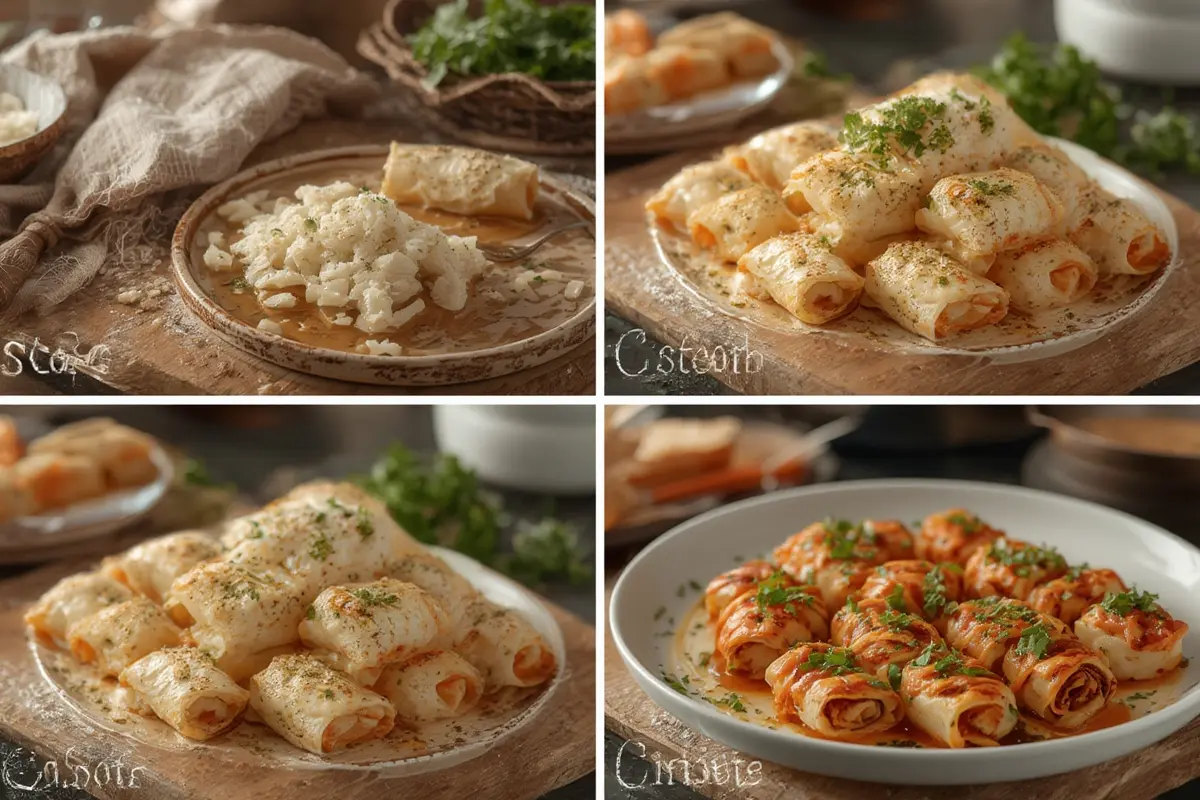 Feta Rolls with Chili Honey Process