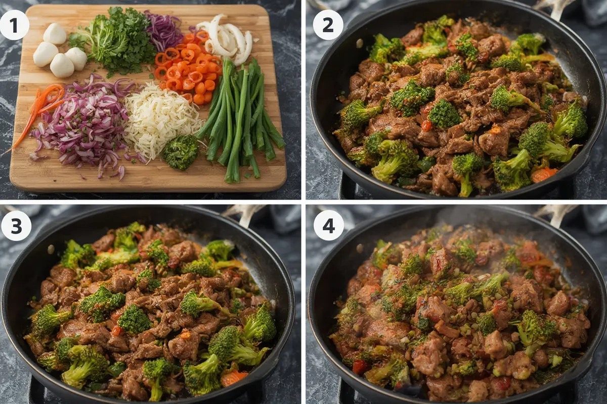 Step by Step Beef and Broccoli