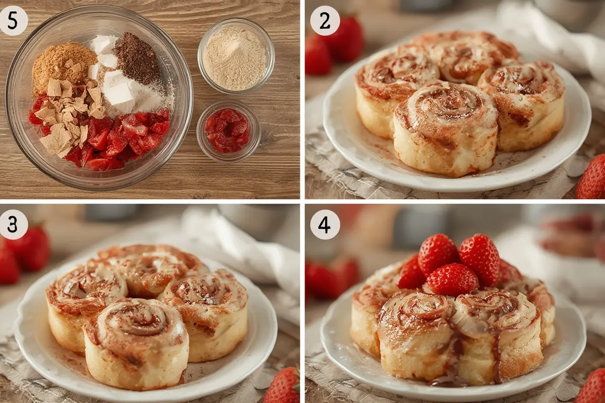 Strawberry Cinnamon Rolls