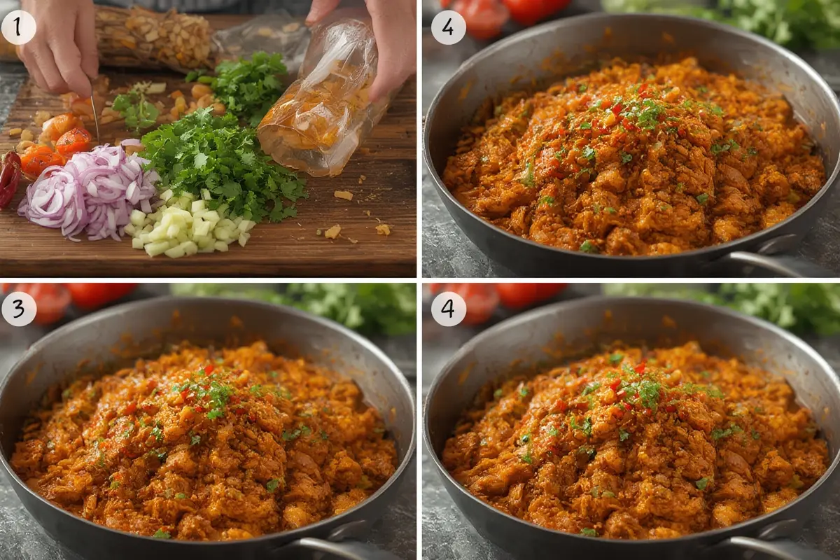 Borani Banjan Preparation