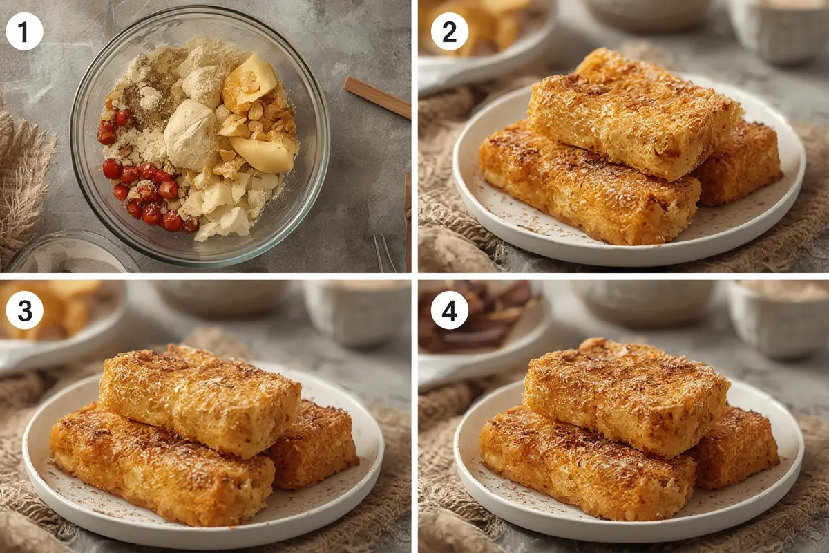 French Toast Sticks Preparation