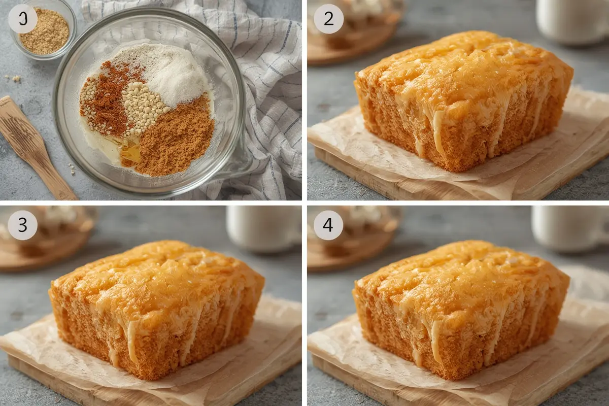 Condensed Milk Bread Preparation