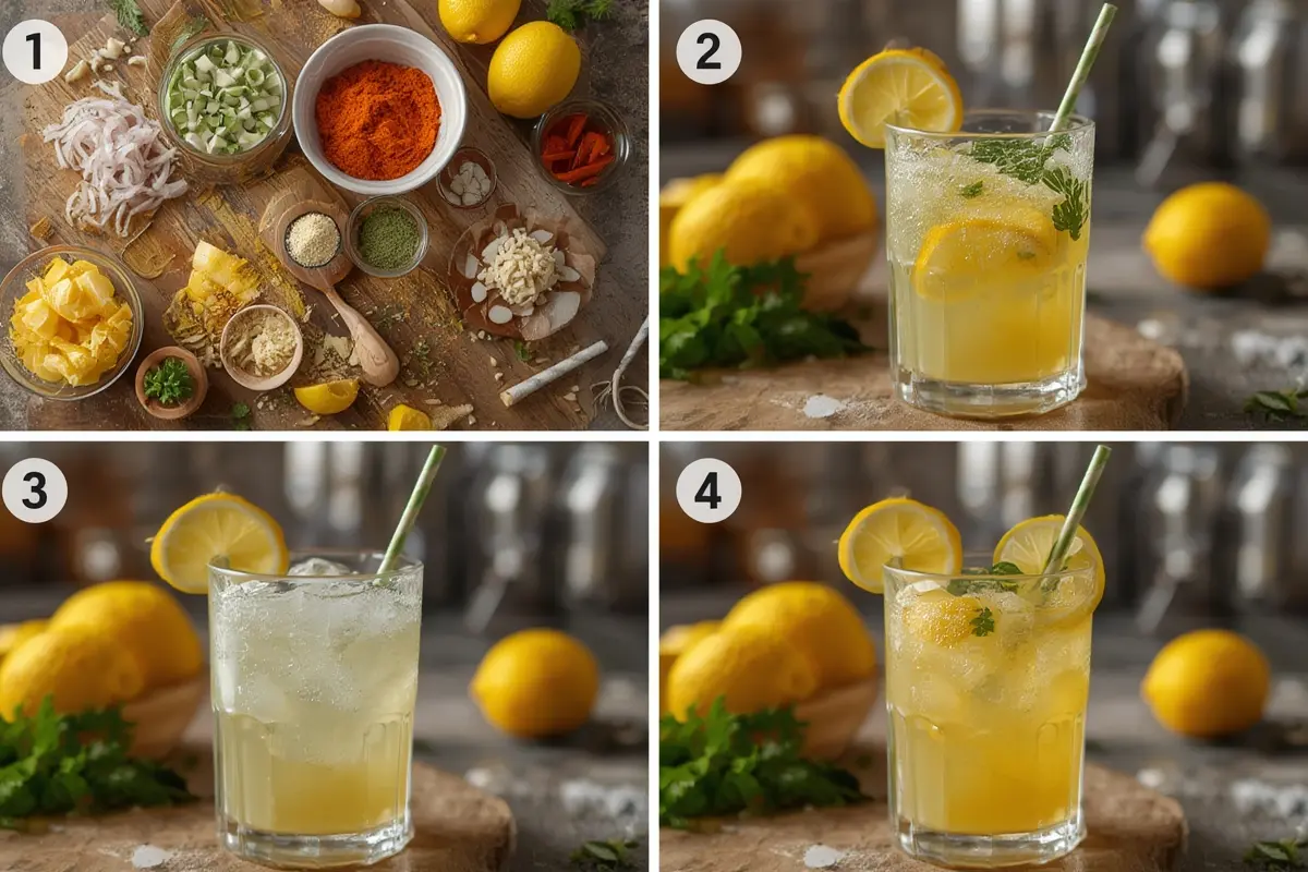 Brazilian Lemonade Step by Step