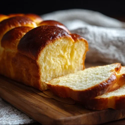 A freshly baked loaf of sweet condensed milk bread on a cooling rack.
