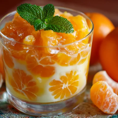A vibrant green Mandarin Orange Jello Salad in a glass bowl
