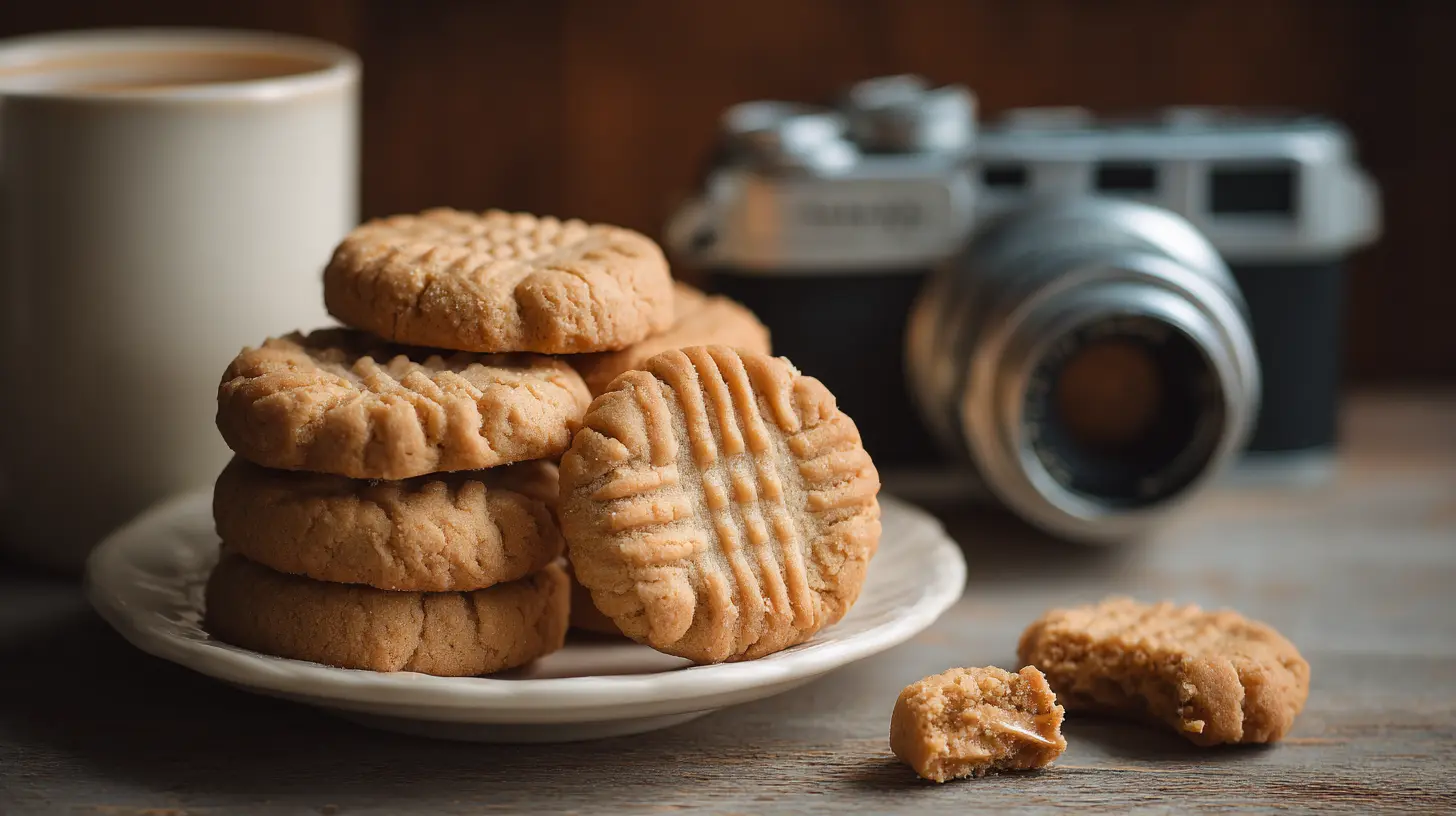 Two crunchy Nutter Butter cookies on a clean surface