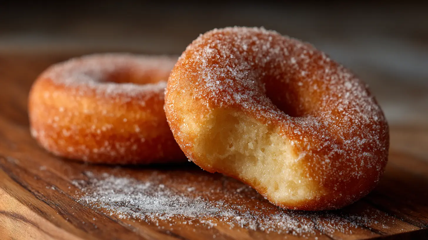 A freshly made, fluffy yeast doughnut covered in sugar glaze.