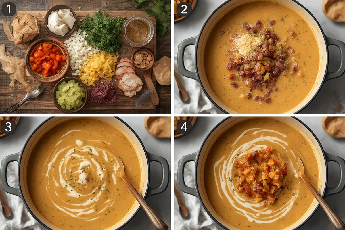 Creamy Cowboy Soup preparation