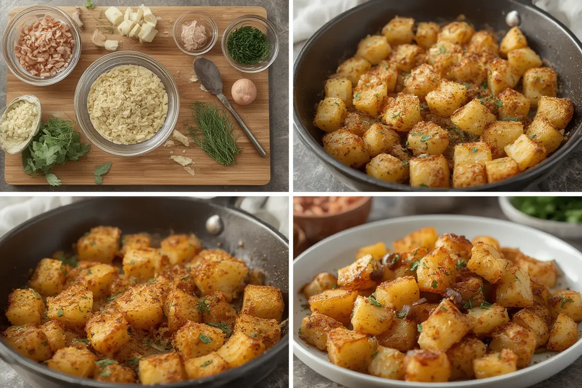 Crispy Greek Potatoes in Baking Dish