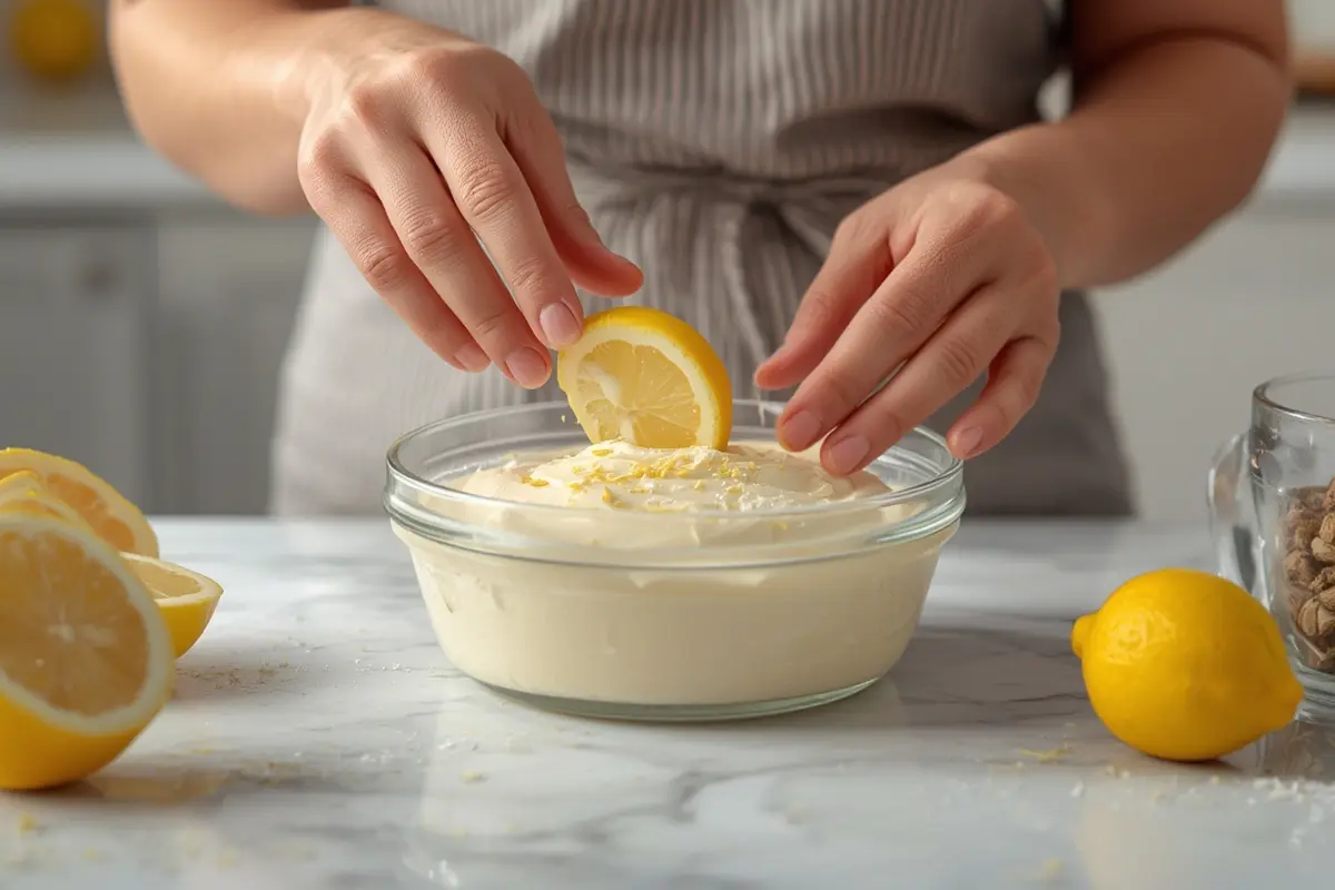 Lemon Mousse Close-Up