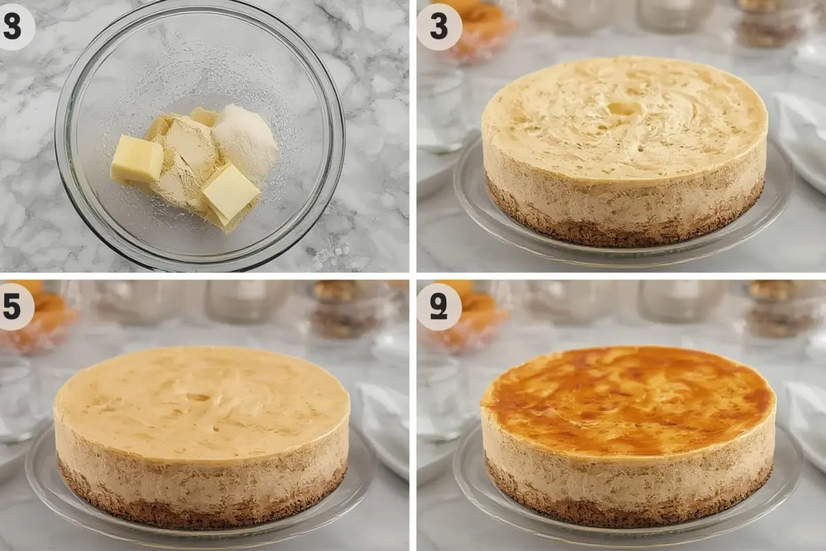 No-Bake Cheesecake Process