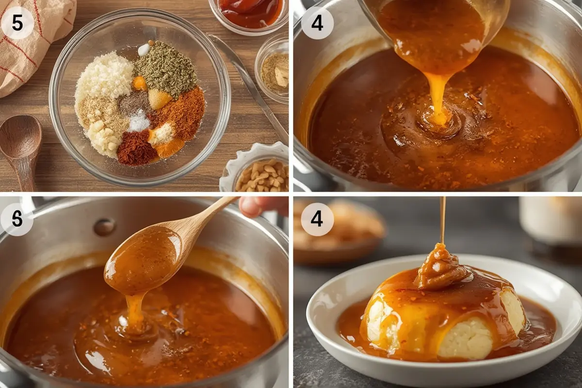 Caramel sauce in jar