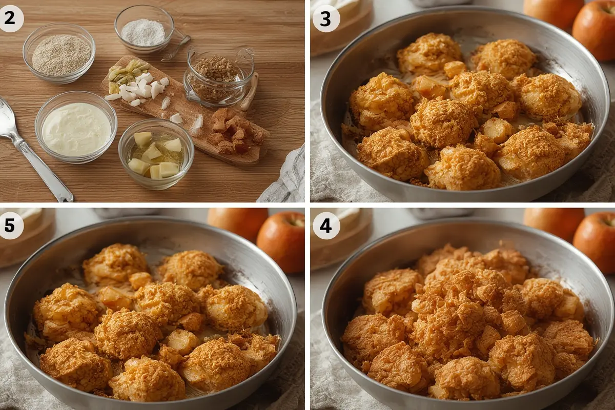 Southern Fried Apples Process