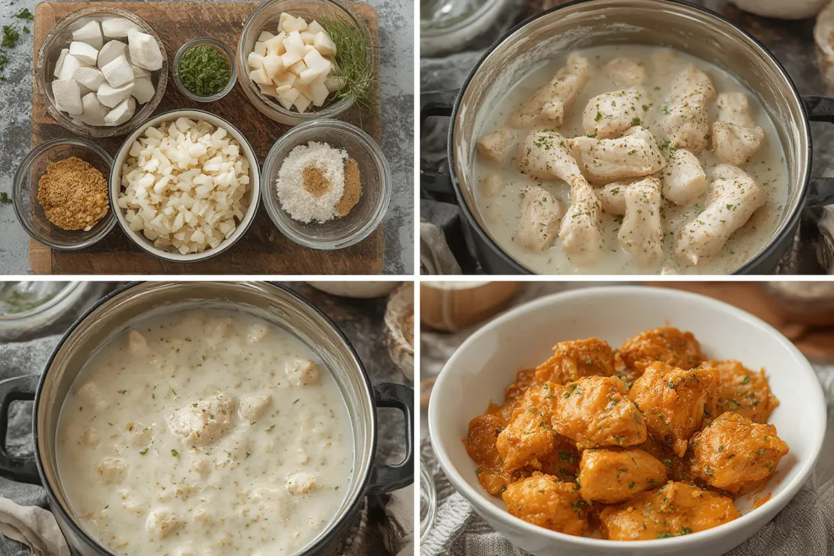 Coconut Milk Chicken Steps