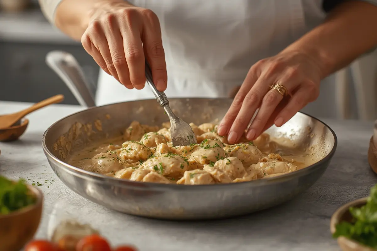 Common mistakes in creamy garlic chicken