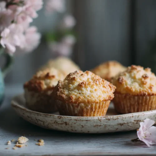 A display of various healthy muffin recipes, perhaps blueberry or banana nut.
