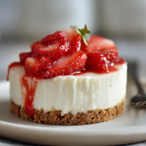 A smooth and creamy no-bake cheesecake topping a crust