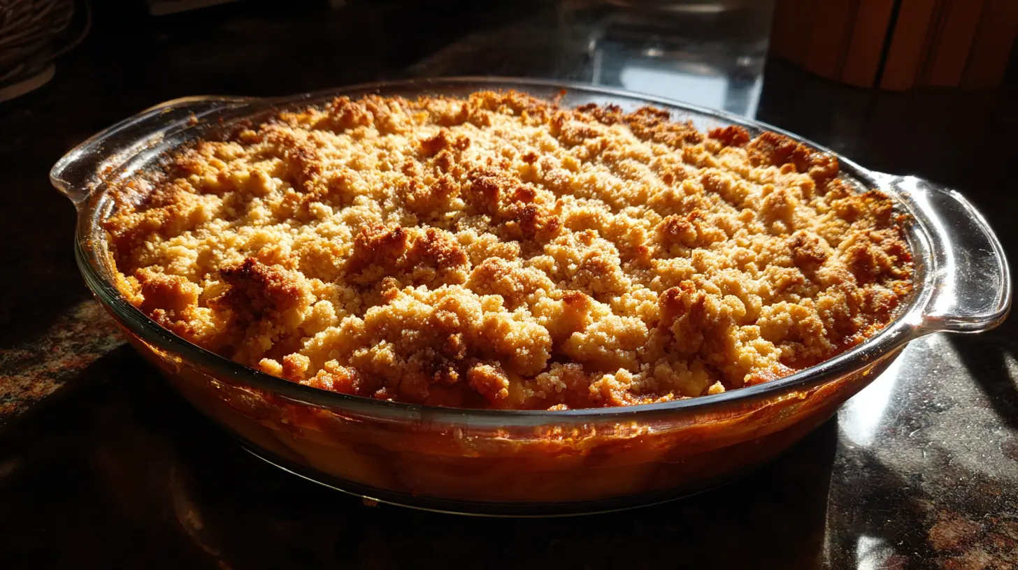 Rhubarb crisp preparation