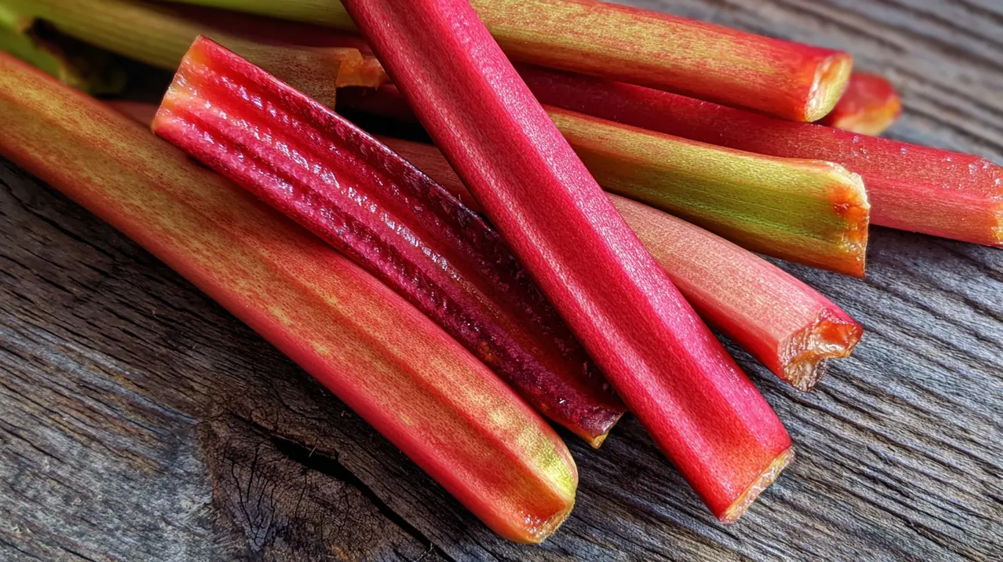 Mixing rhubarb muffin batter