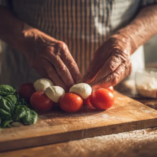 Delicious s'mores being made over a campfire, with gooey marshmallows.