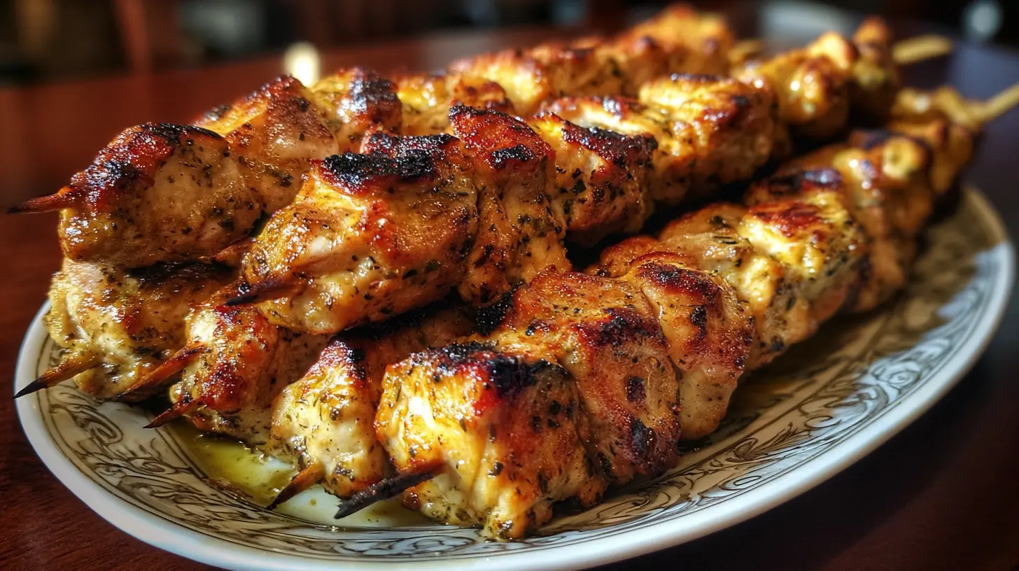 Grilling Chicken Skewers