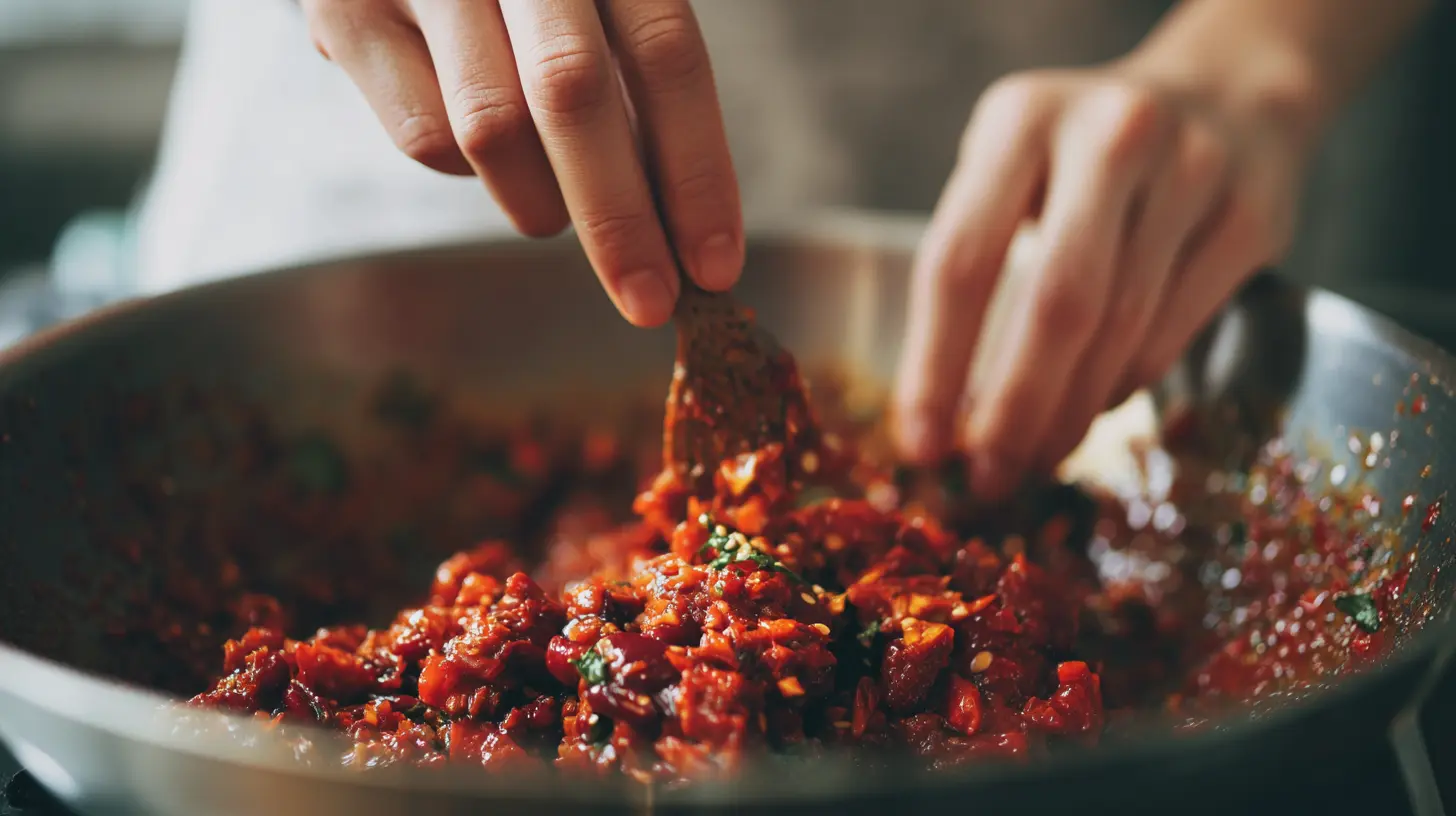 Steaming Chili Con Carne with Cilantro